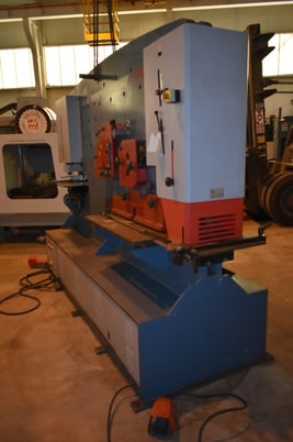 Durma/JMT #IW165/300, dual cylinder, 181. ton plate shear - section & bar shear - punch  angle shear - notcher - Image 6