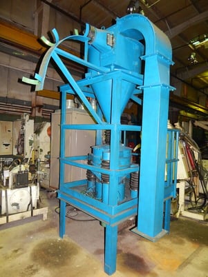 Media Reclaim System, sand reclaim pot, overhead cyclone, vibratory sifter - Image 1