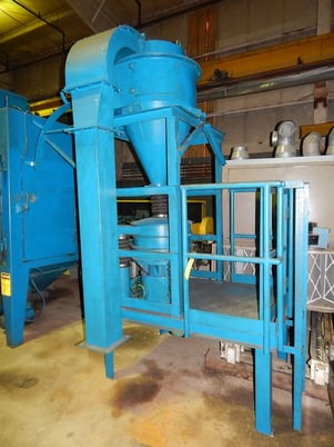 Media Reclaim System, sand reclaim pot, overhead cyclone, vibratory sifter - Image 2