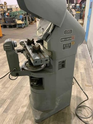 14" Jones & Lamson #PC-14A, optical comparator, 30" x6" table area, power elevation, 2-Axis digital read out - Image 4