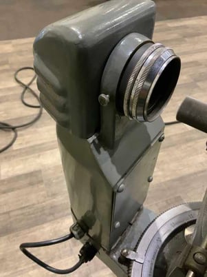 14" Jones & Lamson #PC-14A, optical comparator, 30" x6" table area, power elevation, 2-Axis digital read out - Image 6