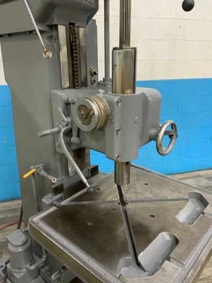 25" Cleereman #25C Box column single spindle drill press, 2-7/8" spindle diameter, #4MT, 5 HP - Image 2