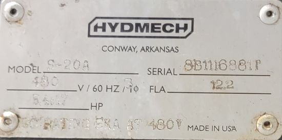 13" x 18" Hyd-Mech #S20A, horizontal bandsaw, S/N 8B11168811 - Image 3