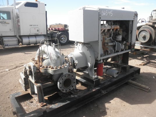 1100 GPM @ 280' TDH, Goulds #3316, Centrifugal Pump, Horz., BB1, 2-Stage, 13.5" imp., 8" suction, 6" - Image 4