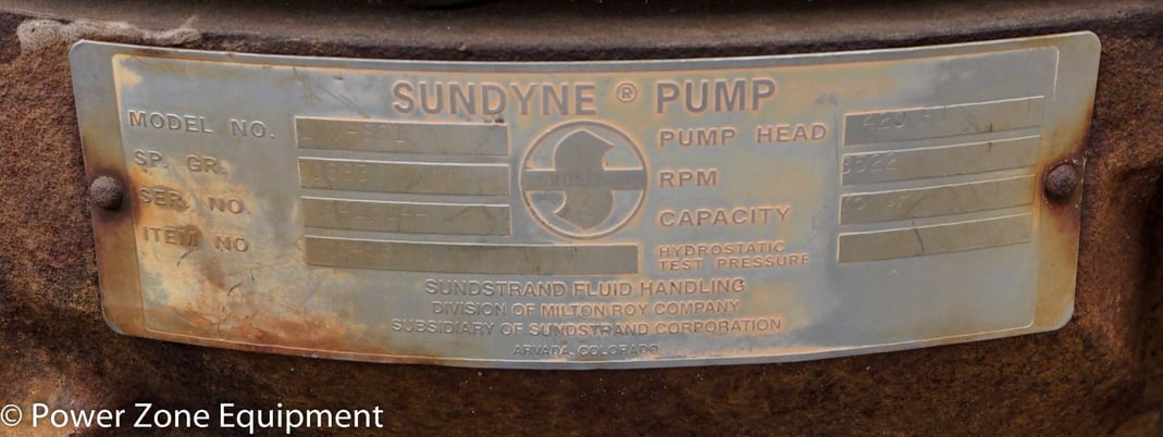20 GPM @ 420' TDH, Sundyne #LMV-801, Centrifugal Pump, Vert., 1-Stage, 3600 RPM - Image 7