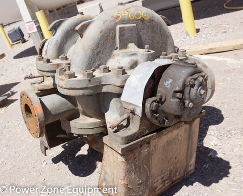 2200 GPM @ 640' TDH, Ingersoll-Rand #6GT2E, Centrifugal Pump, Horz., BB1, 2-Stage, 17" imp., 8" suction, 6" - Image 1