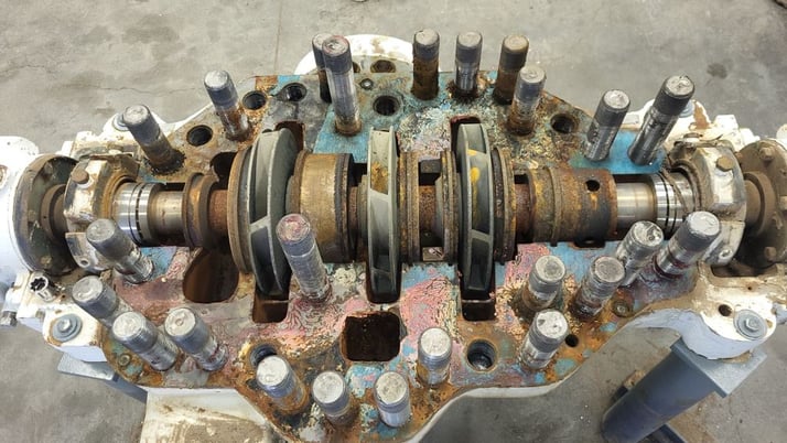 1750 GPM @ 1220' TDH, Sulzer Bingham #6x8x11A-MSD, Centrifugal Pump, Horz., BB3, 3-Stage, 8" suction, 6" - Image 9