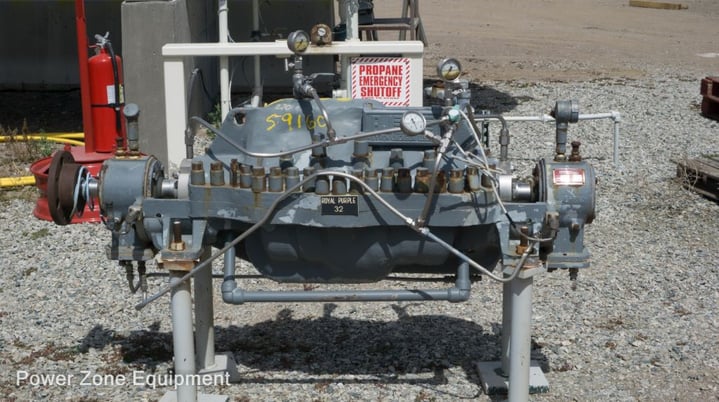 650 GPM @ 1850' TDH, Byron-Jackson #3x6x9-DVMX, Centrifugal Pump, Horz., BB3, 6-Stage, 9.31" imp., 6" - Image 1