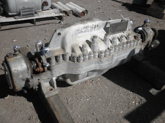 468 GPM @ 1957' TDH, Byron-Jackson #3x4x9D-DVMX, Centrifugal Pump, Horz., BB3, 7-Stage, 8.5" imp., 4" - Image 3