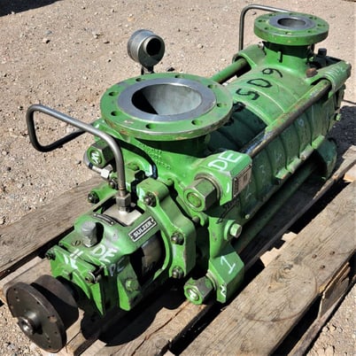 644 GPM @ 2352' TDH, Sulzer Bingham #MB-80-230/7, Centrifugal Pump, Horz., BB4, 7-Stage, 6" suction, 3" - Image 1