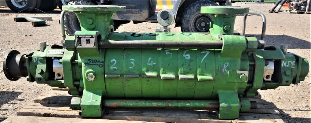 644 GPM @ 2352' TDH, Sulzer Bingham #MB-80-230/7, Centrifugal Pump, Horz., BB4, 7-Stage, 6" suction, 3" - Image 2