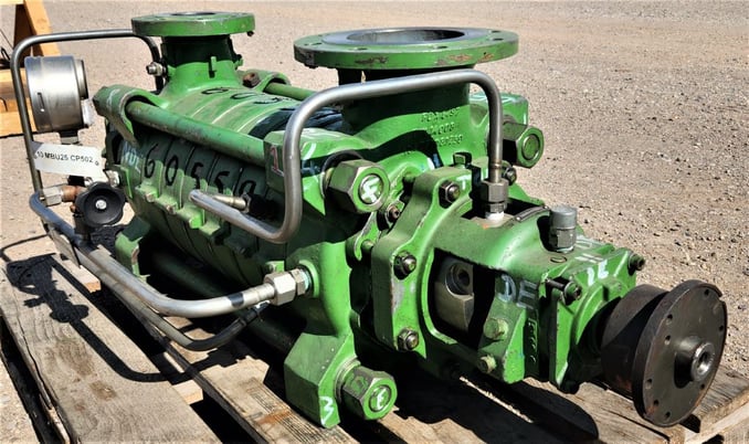 644 GPM @ 2352' TDH, Sulzer Bingham #MB-80-230/7, Centrifugal Pump, Horz., BB4, 7-Stage, 6" suction, 3" - Image 6