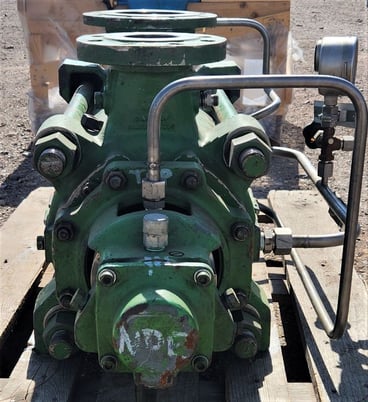 644 GPM @ 2352' TDH, Sulzer Bingham #MB-80-230/7, Centrifugal Pump, Horz., BB4, 7-Stage, 6" suction, 3" - Image 9