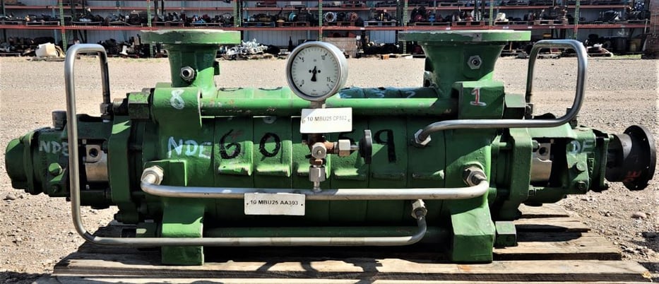 644 GPM @ 2352' TDH, Sulzer Bingham #MB-80-230/7, Centrifugal Pump, Horz., BB4, 7-Stage, 6" suction, 3" - Image 10
