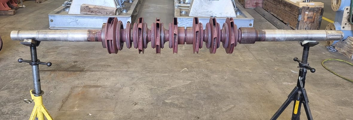 930 GPM @ 2459' TDH, Byron Jackson #4x6x9D-DVMX, Rotating Assembly, 7-Stage, 9.63" imp., 3550 RPM - Image 1