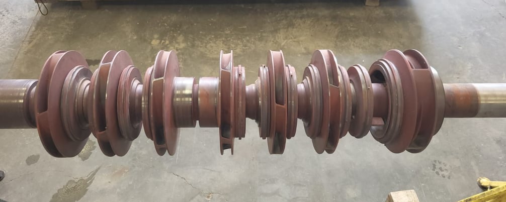 930 GPM @ 2459' TDH, Byron Jackson #4x6x9D-DVMX, Rotating Assembly, 7-Stage, 9.63" imp., 3550 RPM - Image 7