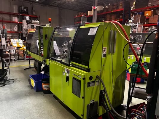 100 Ton, 3.2 oz., Engel #ES330/100TL-V, horizontal injection molding machine, CC90 Control, 2002 - Image 2