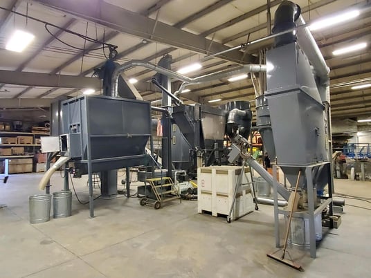 Hemp milling line #D3-1000ED, with dust collector - Image 1