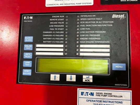 Eaton/Cutler-Hammer #FD120-L1, Fire Pump Controller, 600 psi, 120-240 V, 300 hours - Image 5