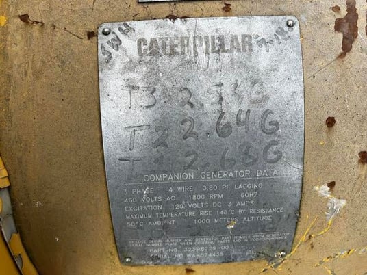 300 KW, 1800 RPM, Caterpillar #432PSL6402, Generator End, sound attenuated enclosure 1, 3 phase, 4-wire, 480 - Image 7