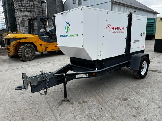 100 KW Magnum #MGG100M, Natural gas generator set, 480 Volts, 150 HP @ 1800 RPM, Generac EGNXB08.92C5 engine - Image 2