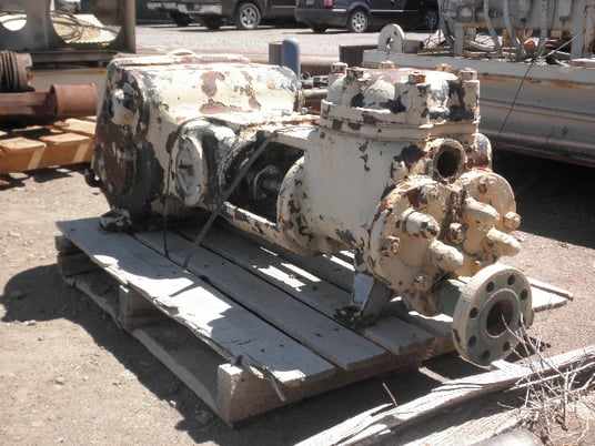 42 GPM @ 250 psi, Fairbanks-Morse #6161-A, Duplex Production Pump, 4" stroke, 3" pistons, 7 HP, 45/90 RPM - Image 1
