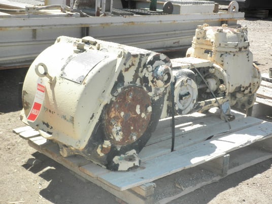 42 GPM @ 250 psi, Fairbanks-Morse #6161-A, Duplex Production Pump, 4" stroke, 3" pistons, 7 HP, 45/90 RPM - Image 5