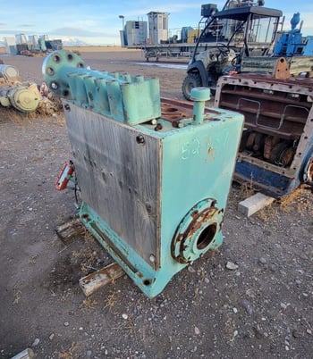 Ajax #T-150-M, Triplex Production Pump Power End Frame Only, 73 GPM @ 3155 psi, 5" stroke, 150 HP, 360 RPM - Image 2