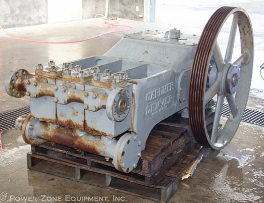 40 GPM @ 4400 psi, Gardner Denver #PEEAB, Triplex Production Pump, 5" stroke, 1.5" plungers, 4" suction - Image 1