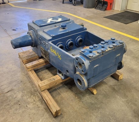 National #J-85-MC, Triplex Pump, missing plungers, 4" stroke, 2" suction, 85 HP, 450 RPM - Image 1