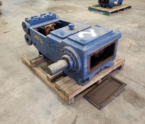 National #J-85-MC, Triplex Pump, missing plungers, 4" stroke, 2" suction, 85 HP, 450 RPM - Image 3