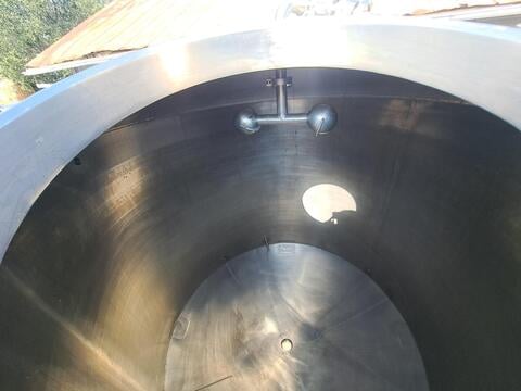 1000 gallon Walker, vertical 316 Stainless Steel tank, fully jacketed, 50 psi, 72" dia. x 60" straight side - Image 5