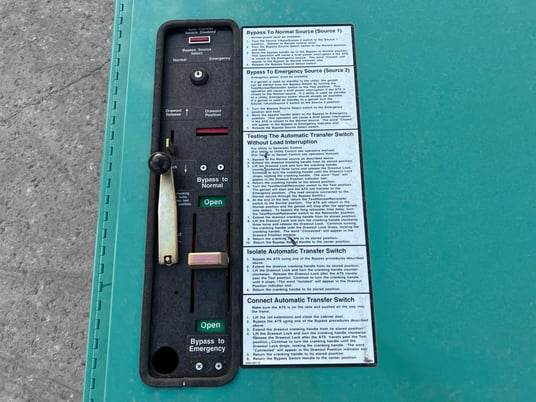 150 Amp. Cummins, Onan BTA-4959997, automatic transfer switch, 480 Volts, 3-phase, bypass isolation, 4-poles - Image 6