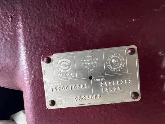 Allison #98230FS, auto transmission for fracking oil field application - Image 9