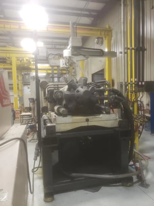 550 Ton, 105 oz., Cincinnati Milacron #VT-550-105, horizontal plastic injection molders, 34.25" x 34.25" tie - Image 3