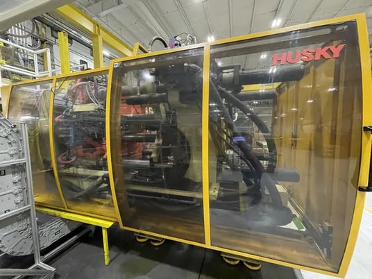 600 Ton, 65.1 oz., Husky #G600-RS85/85, horizontal plastic injection molders, 75.8" daylight, 40.15" x 40.15" - Image 2