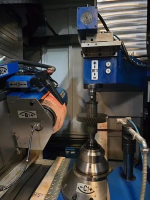 QCMT #YK7230, CNC generating worm wheel gear grinder, Siemens 840D Control, 2013 - Image 3