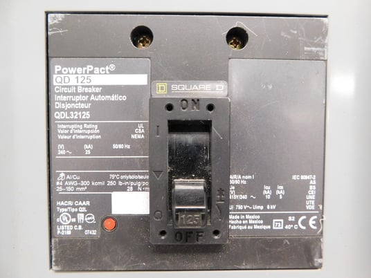 225 Amp. Square D, QOC342MQS SER. SO3 BX339, panelboard, 3 phase, 50/60 Hz - Image 3