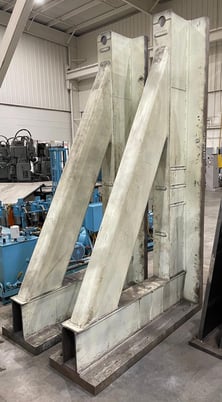 20" x 109" x 61" Fabricated angle plate pair, 3" thick - Image 2