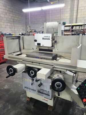 12" x 24" Okamoto #ACC-1224ST, 3-Axis hydraulic surface grinder, electromagnetic chuck, 12" dia x 1.5" wide x - Image 2