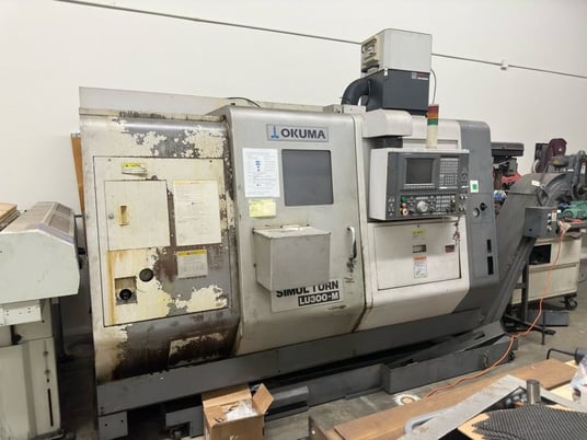 Okuma #Simul-Turn-LU300-M, CNC lathe w/barfeeder, 5-Axis, OSP-E100L Control, 20.8" swing, 2" bar, 8" chuck - Image 1