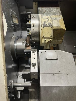 Okuma #Simul-Turn-LU300-M, CNC lathe w/barfeeder, 5-Axis, OSP-E100L Control, 20.8" swing, 2" bar, 8" chuck - Image 3