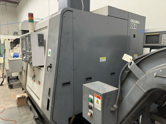 Okuma #Simul-Turn-LU300-M, CNC lathe w/barfeeder, 5-Axis, OSP-E100L Control, 20.8" swing, 2" bar, 8" chuck - Image 4