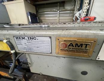12" x 12" Hem #H100A, horizontal automatic band saw, 5 HP - Image 1