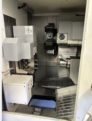 Quick-Tech #T8 Hybrid 9-Axis CNC lathe, Fanuc 0iTF, 19.6" swing, 11.81" swing over cross slide, 2.5" bar, 2016 - Image 9