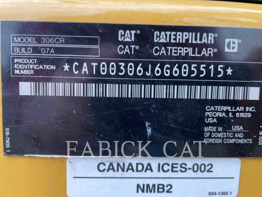 Caterpillar 30607CR, Crawler Excavator, 555 hours, S/N: 6G605515, 2022 - Image 6