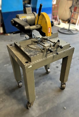 8" Kalamazoo #K10, abrasive miter chop saw, 115/230 V., 1-phase, 3 HP, 4-pole, .75" shaft diameter - Image 1