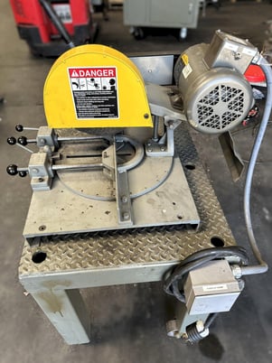 8" Kalamazoo #K10, abrasive miter chop saw, 115/230 V., 1-phase, 3 HP, 4-pole, .75" shaft diameter - Image 4