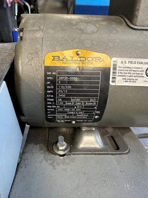 8" Kalamazoo #K10, abrasive miter chop saw, 115/230 V., 1-phase, 3 HP, 4-pole, .75" shaft diameter - Image 6