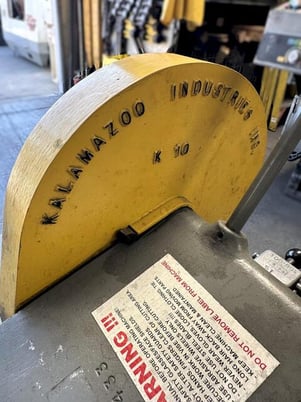 8" Kalamazoo #K10, abrasive miter chop saw, 115/230 V., 1-phase, 3 HP, 4-pole, .75" shaft diameter - Image 7